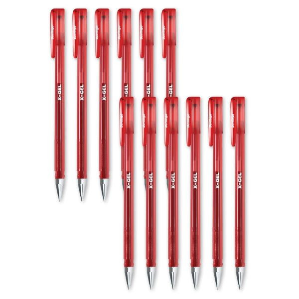 Długopis żelowy X-Gel 0,5mm czerwony 243038 Berlingo